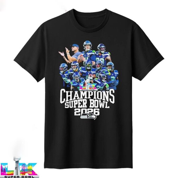 Gildan Other - Seattle Seahawks player 2026 Super Bowl LX Champions shirt